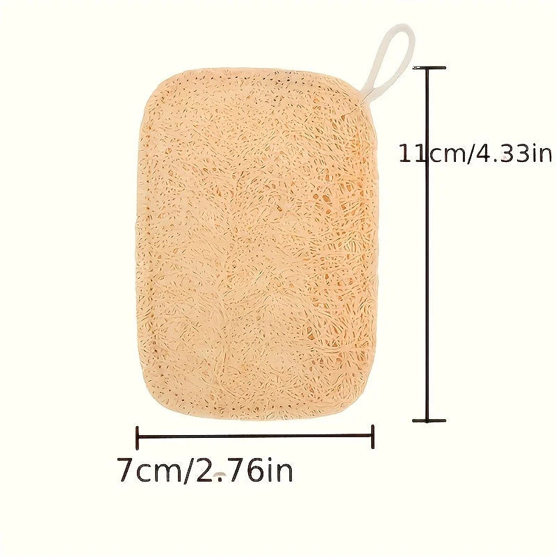 6pcs Gentle Body Scrubber for Shower & Bath, Bamboo Fiber Cleaning Pads