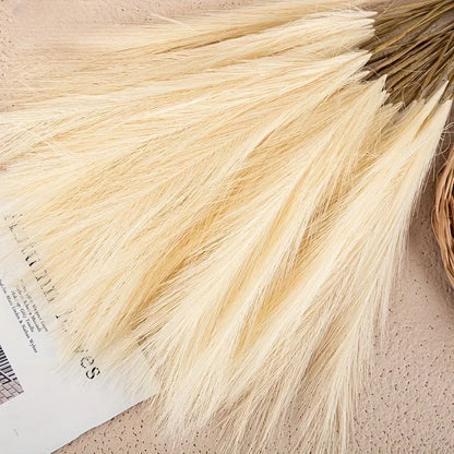 10pcs Faux Pampas Grass Decor Tall Vase Fillers, Boho Rustic Farmhouse Home Decor.