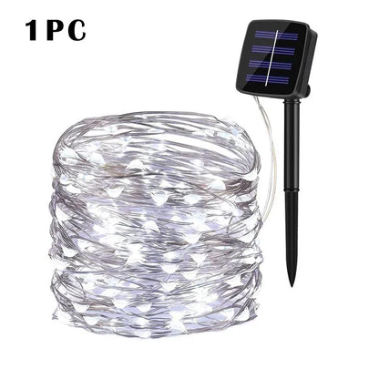 Solar LED Light Outdoor Garden Fairy Light String Led Twinkle Waterproof Light