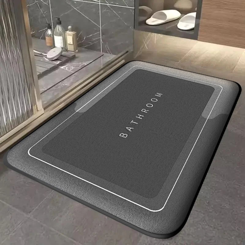 Thick bathroom absorbent mat simple door dirt-resistant, quick-drying non-slip entry mat