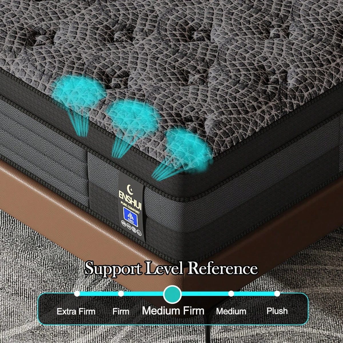 Memory Foam Mattress Pocket Spring Mattress Medium Firmness Suitable for Home Bedrooms and Hotels