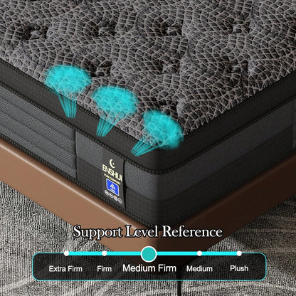 Memory Foam Mattress Pocket Spring Mattress Medium Firmness Suitable for Home Bedrooms and Hotels