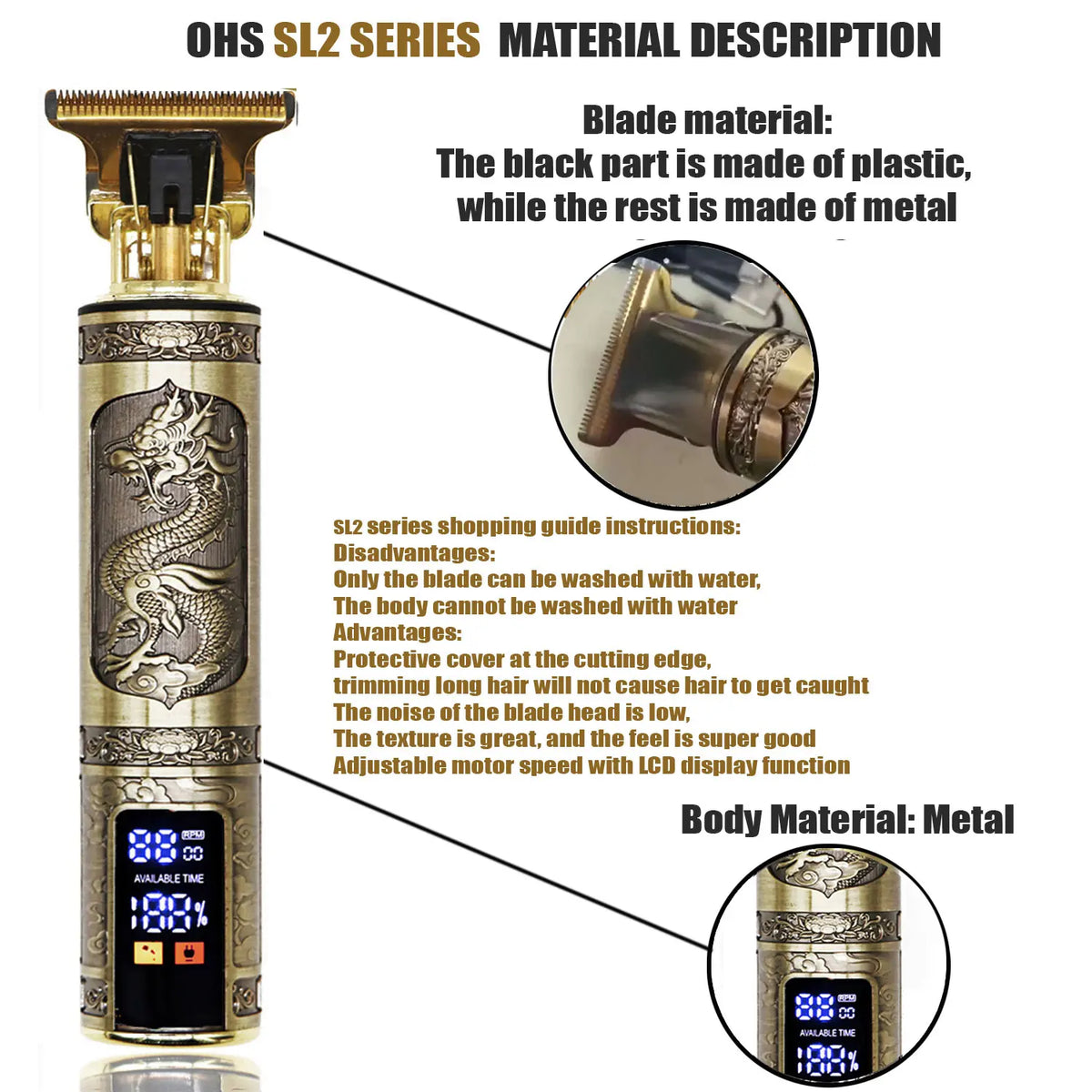 Beard Shaving Body Hair Trimmer Clippers Electric Machine Men Haircut Machine 0mm Barber Shaver