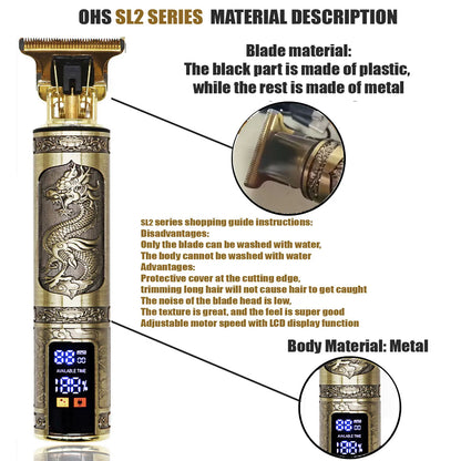 Beard Shaving Body Hair Trimmer Clippers Electric Machine Men Haircut Machine 0mm Barber Shaver