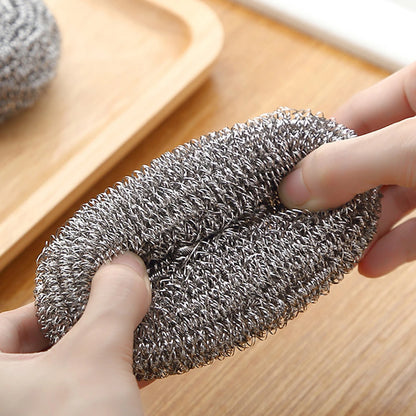 6Pcs Steel Wool Ball Stainless Steel Scrubbers Pad for Kitchens