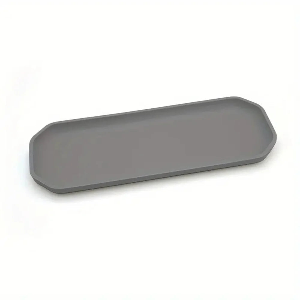 A Silicone Eight-Sided Storage Tray Non-Slip and Resistant to Falls