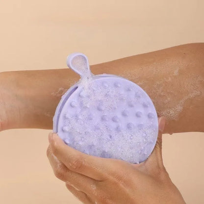 Soft Silicone Body Scrubber Scalp Exfoliating Non-irritating Body Wash Massager Bath Shower Brush