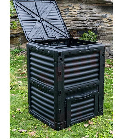 Courtyard Composting 300L Bin Garden Large Capacity Fermentation Tank Box Outdoor Tipping Bucket Barrel