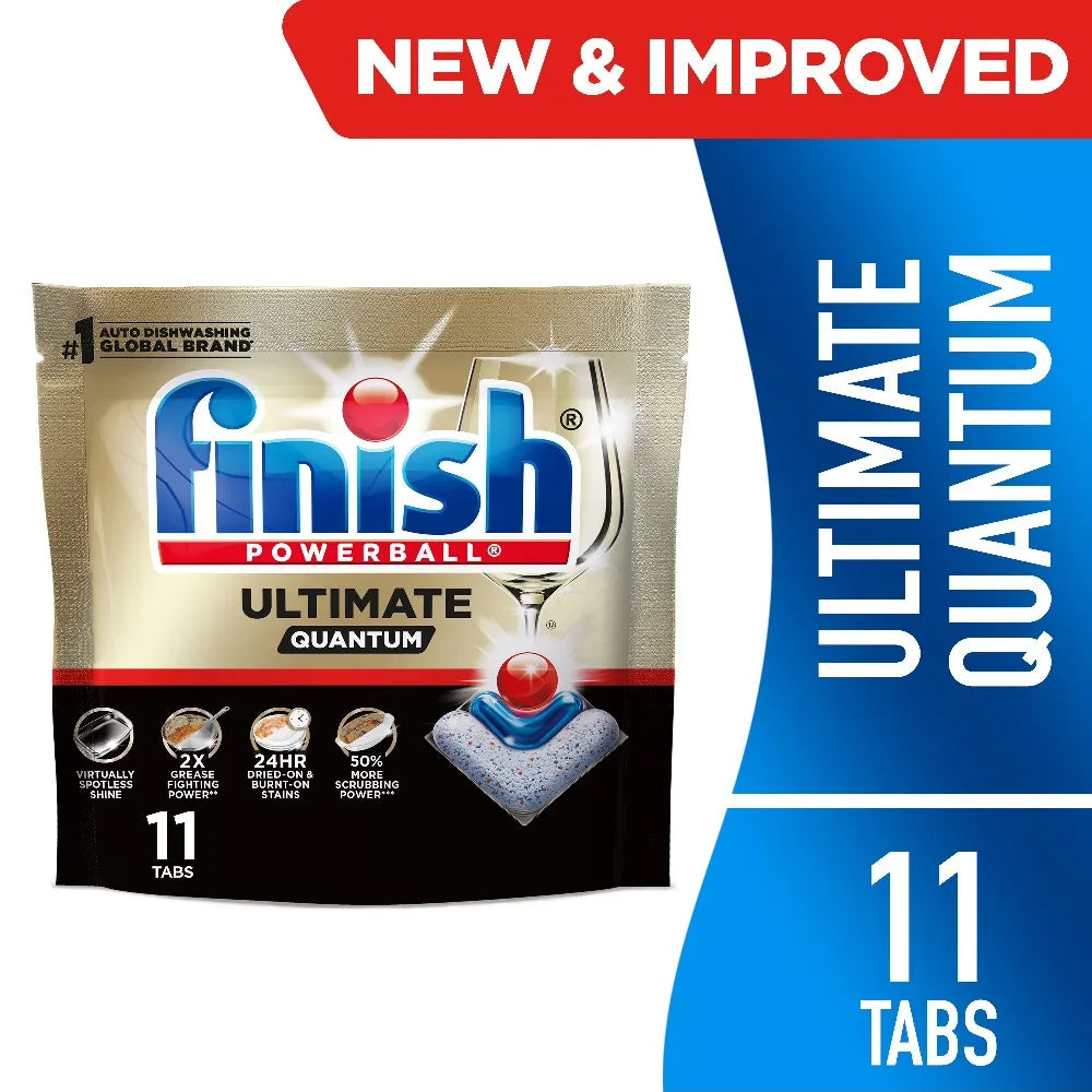 Ultimate Quantum Dishwasher Pods 50% More Cleaning Power, 11 Count