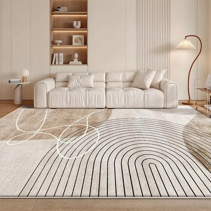 Flannel Carpet Modern Light Luxury Living Room Large Rug Non-Slip Washable