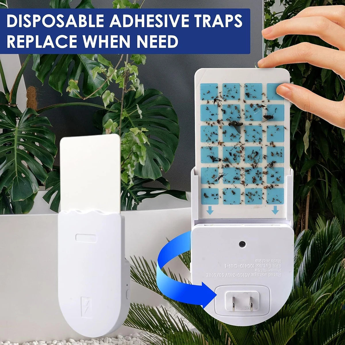 Adhesive Board Mosquito Killer Lamp, Indoor Non-toxic Adhesive Trap with Small Night Light