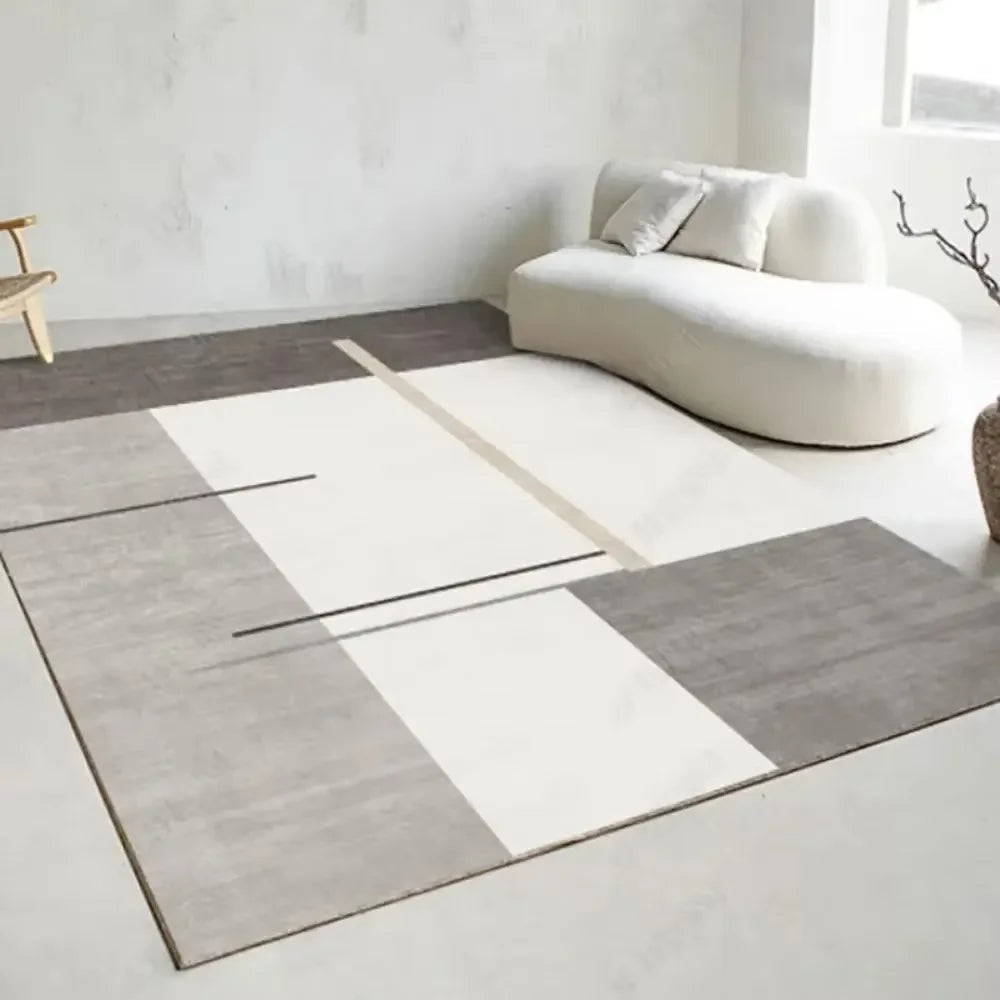 Flannel Carpet Modern Light Luxury Living Room Large Rug Non-Slip Washable