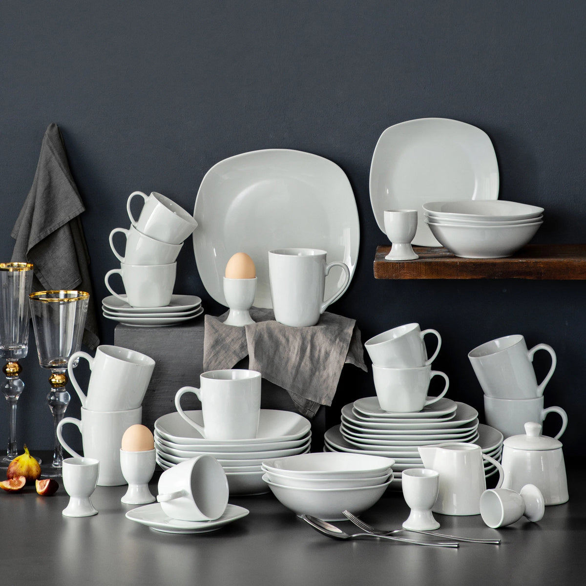 Elisa 50-Piece Tableware Dinner Set