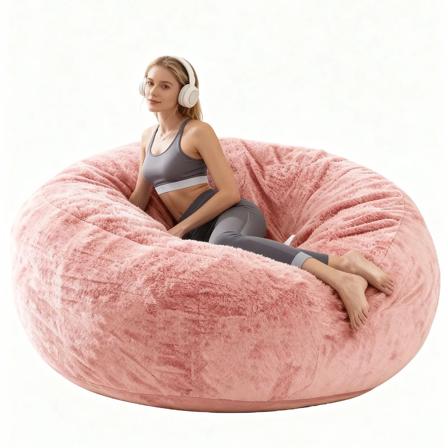 Big Bean Bag Chair with Filler Memory Foam Chair Super Soft Plush