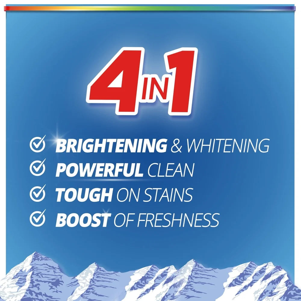 Liquid Laundry Detergent Mountain Breeze 250oz 192 Loads Stain Fighting Bright Clean