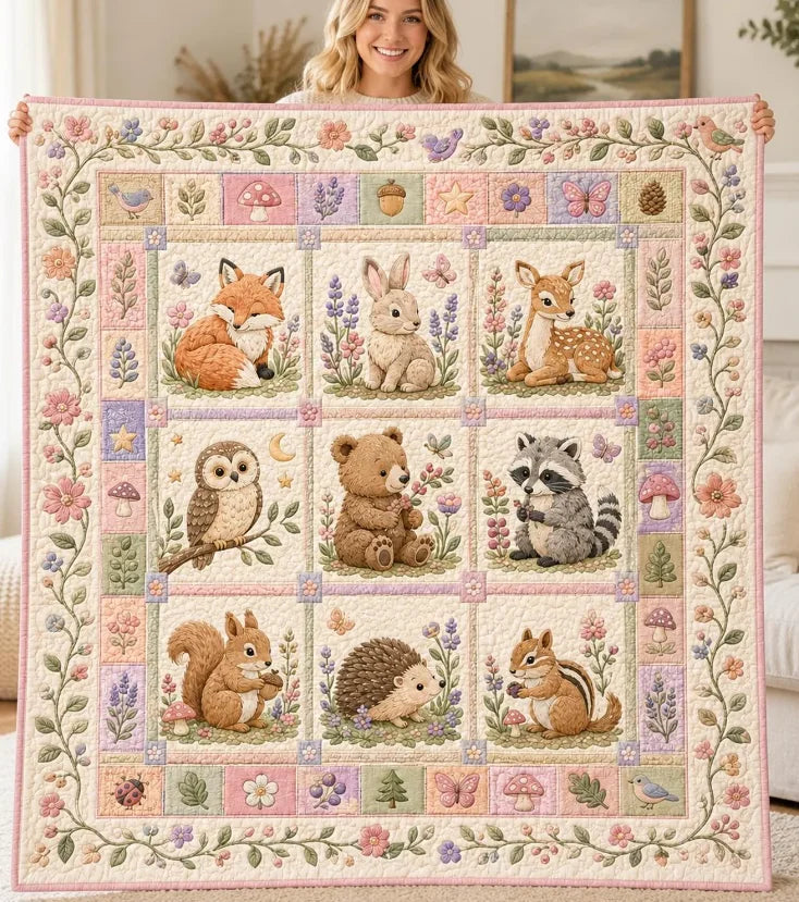 Season Quilt Blanket Cute Throw.