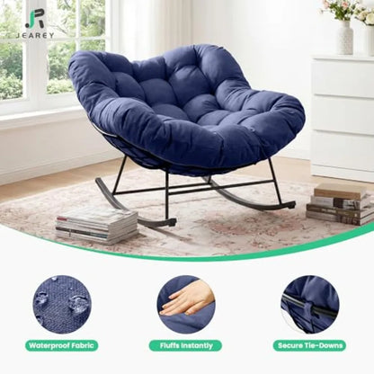 Oversized Rocker, Comfy Egg Chair for Bedroom