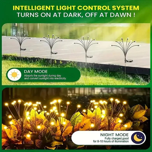 Outdoor Solar light Garden LED Wind-driven Firefly Ground Plug Lamp for Garden Lawn Landscape
