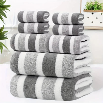 Super Soft 8Pcs Bath Towel Set, No Shedding & Highly Absorbent,