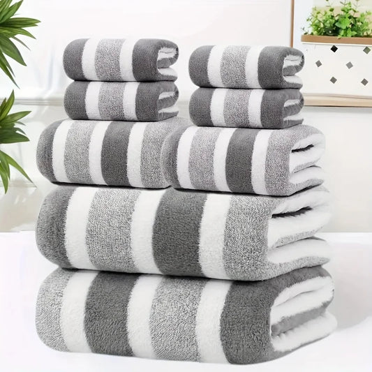 Super Soft 8Pcs Bath Towel Set, No Shedding & Highly Absorbent,