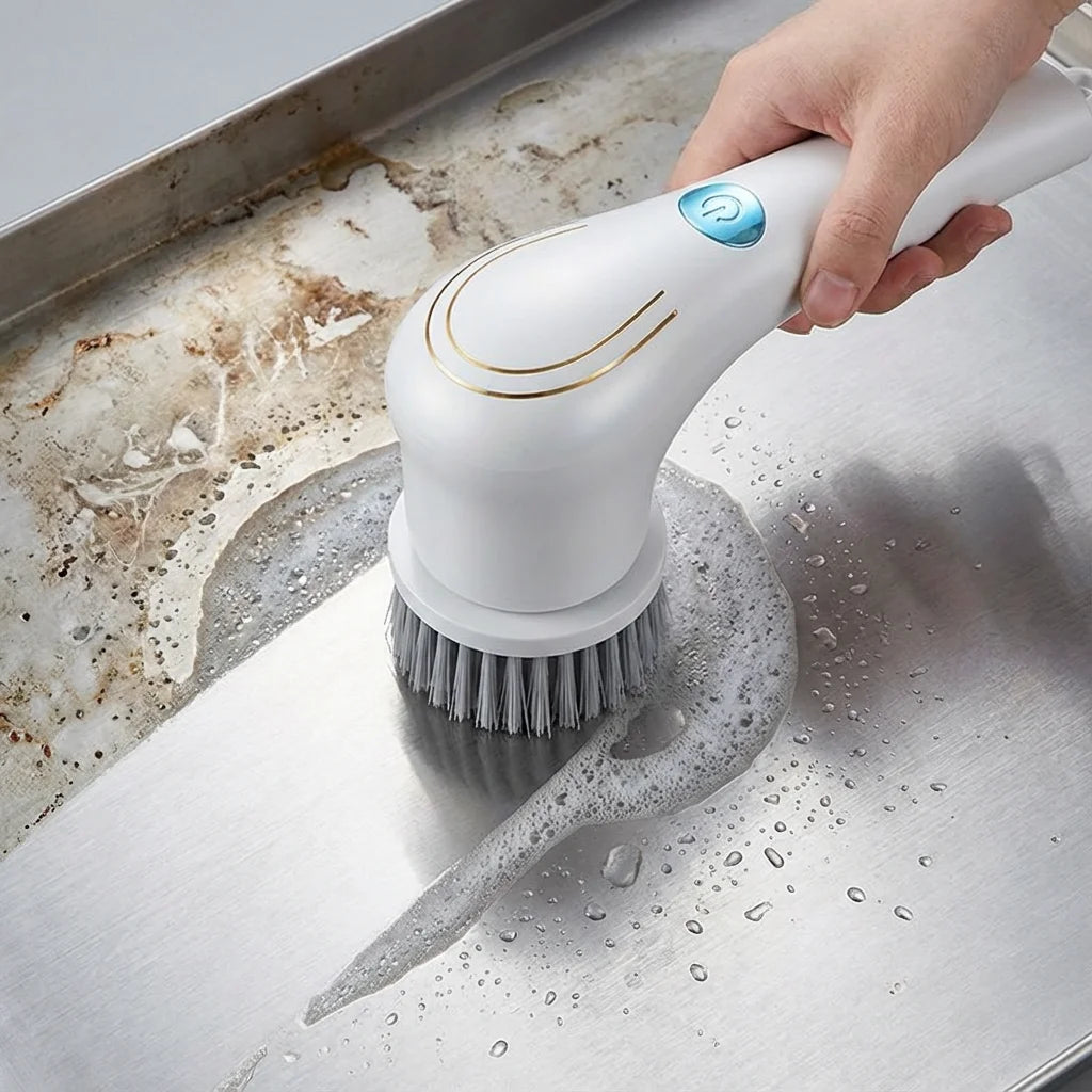 Electric Grease Scrubber, Rechargeable Powerful Cleaning Brush.