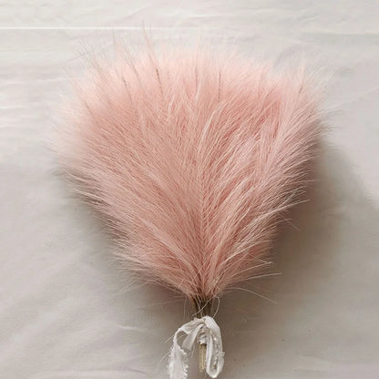 10/30 Pcs Artificial Pampas Grass Fluffy Reed Bouquet Boho Decoration Table Flower Arrangement