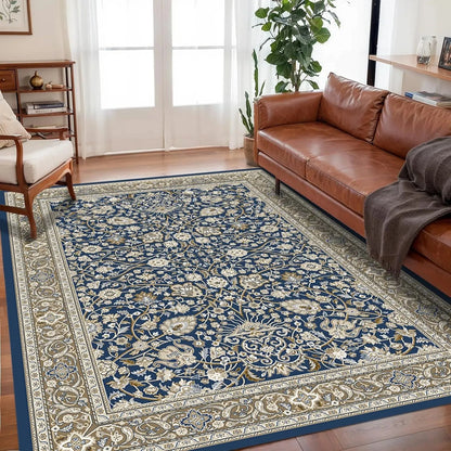 VIKAMA Bohemian Crystal Velvet Anti Slip Carpet for Living Room,