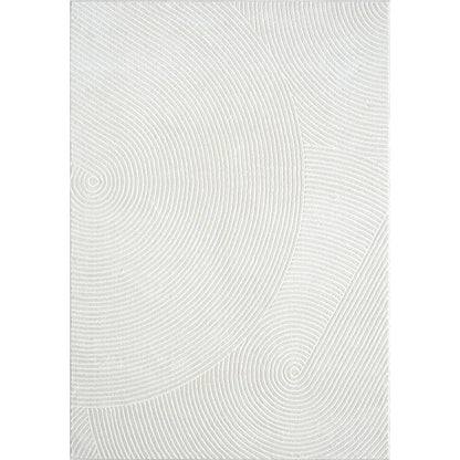 5' x 8' Neutral Cream Area Rug | Elegant Zen-Inspired.