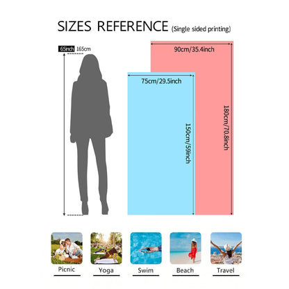 1pc fashionable colorful striped large beach towel, quick drying absorbent swimming beach towel,