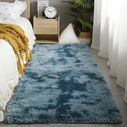 Bedroom Carpet Soft Decoration White Fluffy Large Kids Bedside Rugs