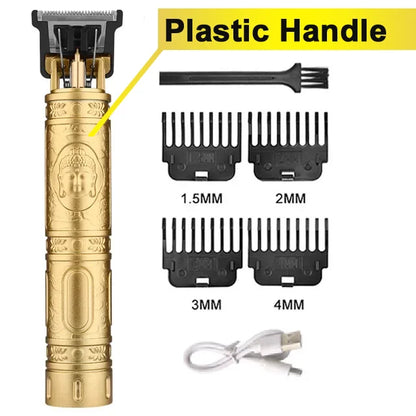Hair Clippers for Men Professional Zero Gapped T-Blade Trimmer Cordless Rechargeable Edgers Clippers Electric Beard