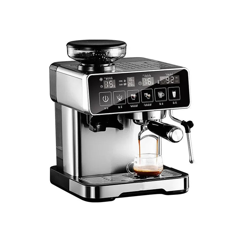 20Bar Espresso Machine with Milk Frothier – Fully Automatic Coffee Maker, Built-in Grinder, Smart Touch Screen