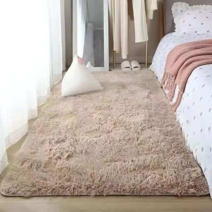 Bedroom Carpet Soft Decoration White Fluffy Large Kids Bedside Rugs