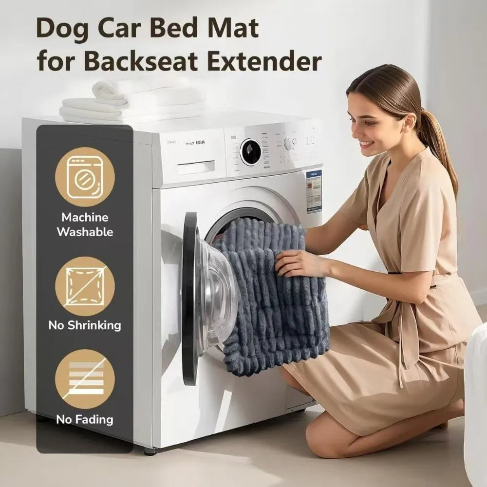 New Durable Thick Breathable Plaid Dog Bed Washable Dog Car Seat Cover