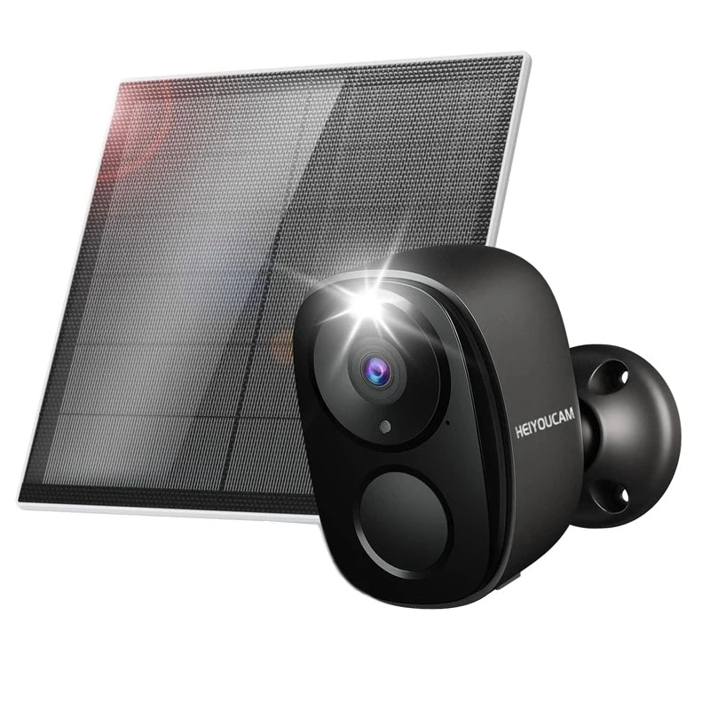 Security Cameras Wireless Outdoor, 2K Battery Powered WiFi AI Motion Siren Spotlight, Color Night Vision Waterproof