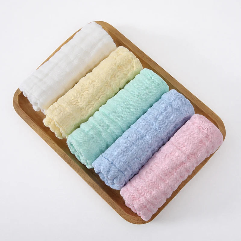3/5 Pieces of Soft Gauze Face Towels, Ultra-Comfortable and Reusable Skincare Face Washcloths.