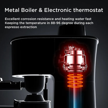 Espresso Coffee Maker with Fancy Milk System Milk Bubble Maker