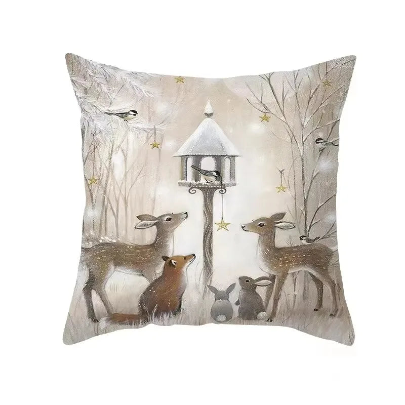 Christmas Cushion Cover Pillowcase Decorations for Home