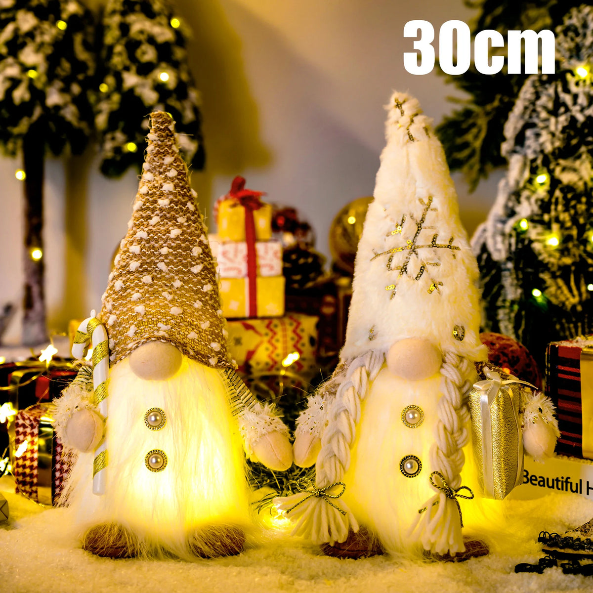 Glowing Gnome Christmas Faceless Plush Dolls