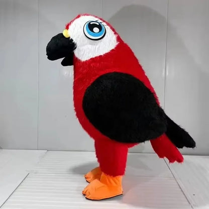 Inflatable Parrot Mascot Costume Adults Cartoon Doll Halloween Carnival Animal Cosplay Party