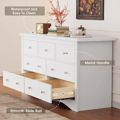 Furmax Dresser Chest of Drawers TV up to 65 inch TV Stand Storage