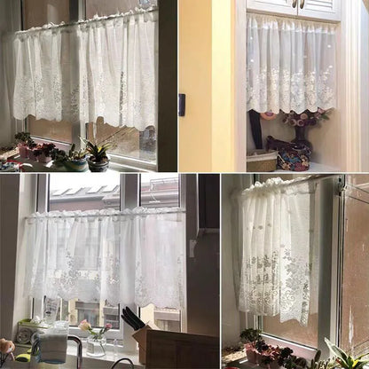 European White Lace Curtains