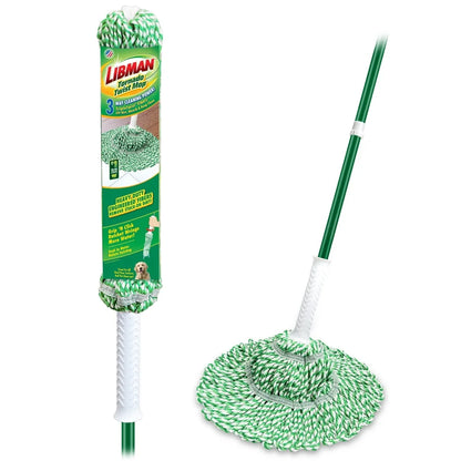 Heavy Duty Twist Mop Cotton Blend Head Easy Change Grip Ratchet Wringing Surface Cleaner Machine Washable