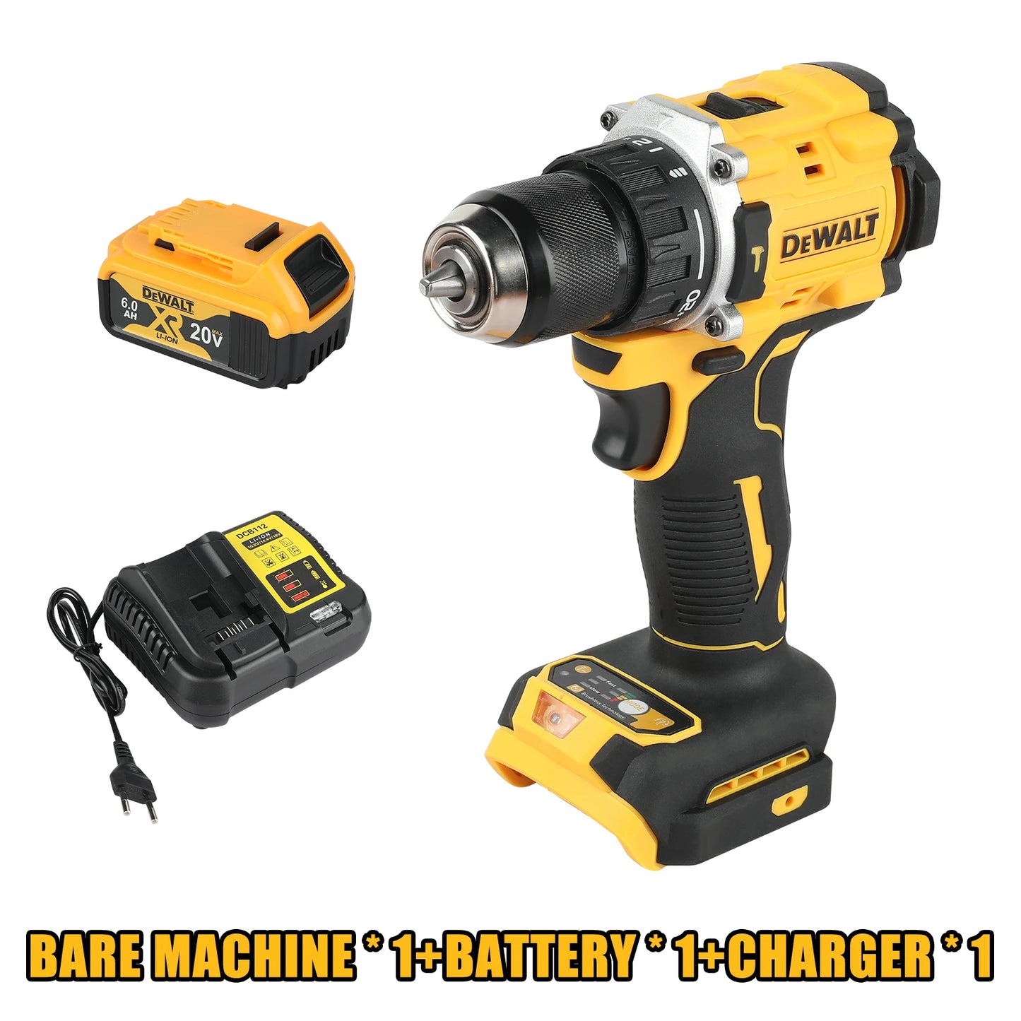 DEWALT Power Tools Brushless Impact Drill Cordless Electric Screwdriver Multi-Function Hand Drill