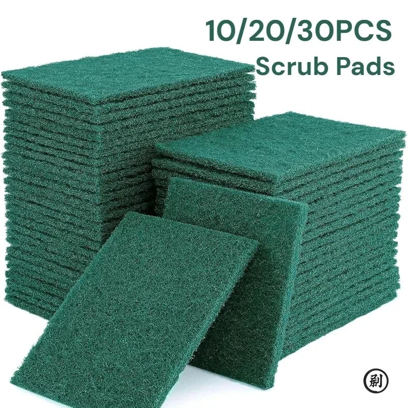 Grit-Free Scrub Pads Scratch-Free for Non-Stick Pans, Multipurpose Reusable Kitchen Sponges for Dishes