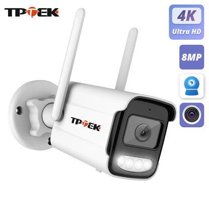 4K 8MP IP Camera Outdoor Wi-Fi Security Camera Wireless Waterproof IP Video Home Camara
