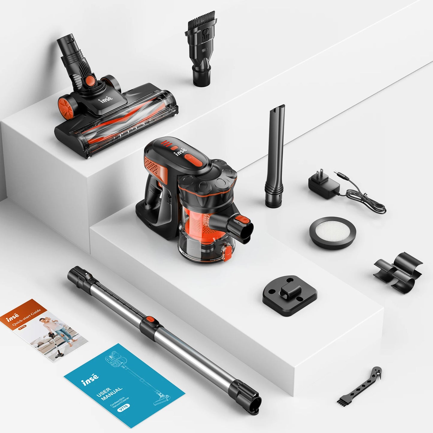 Cordless Stick Vacuum  6-in-1 Lightweight Handheld Vacuum