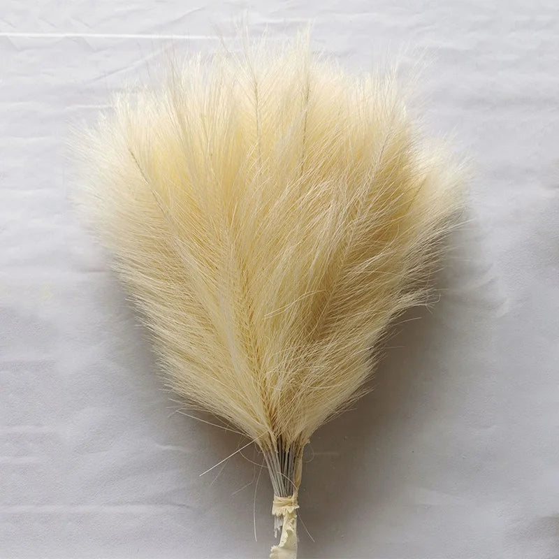 10/30 Pcs Artificial Pampas Grass Fluffy Reed Bouquet Boho Decoration Table Flower Arrangement