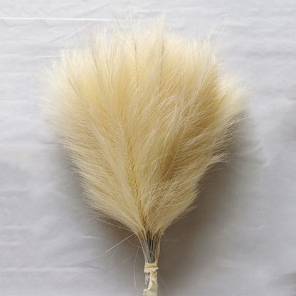10/30 Pcs Artificial Pampas Grass Fluffy Reed Bouquet Boho Decoration Table Flower Arrangement