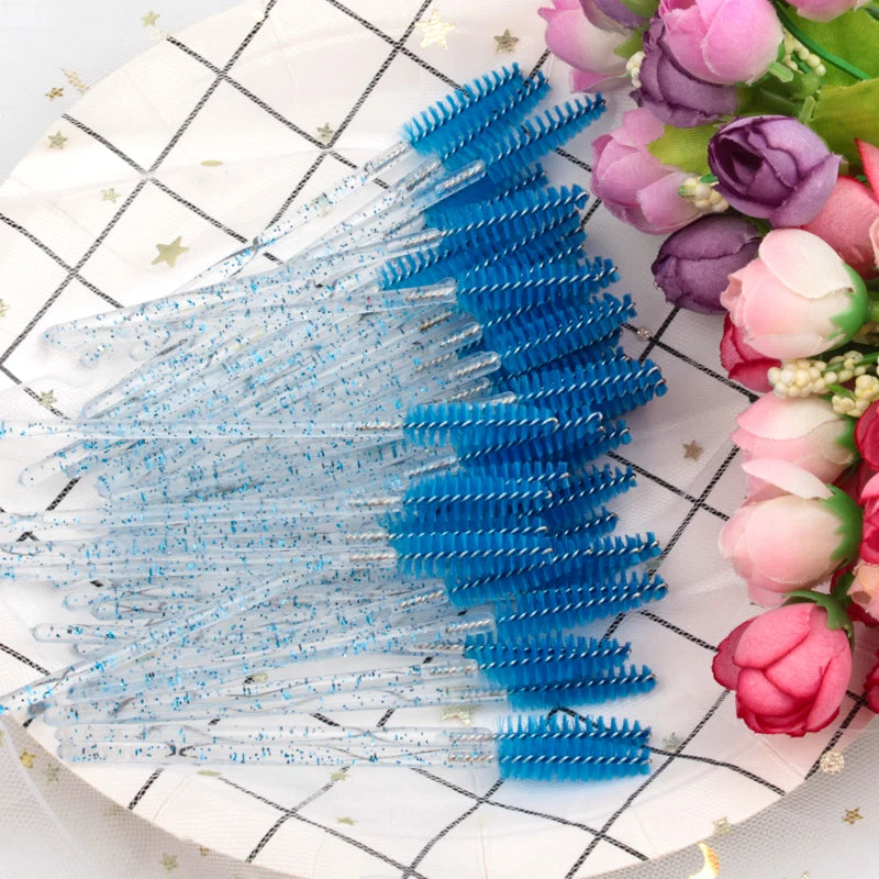 5/50 Pcs Eye Lash an Eyebrow Brushes for Eyelashes Extension Tools Mascara Wands
